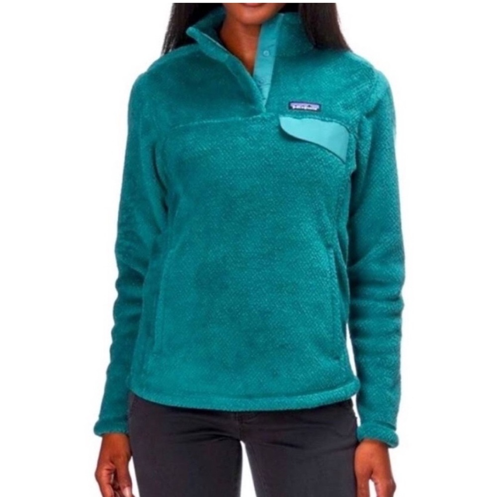 Patagonia Women's Re-Tool Half-Snap Teal Pullover